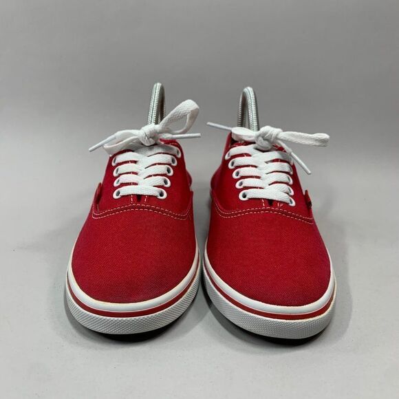 Vans Shoes Women's Size 5.5 Red Canvas Low Classic Casual Athletic Sneakers‎ - Picture 2 of 10